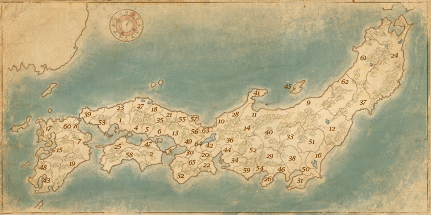 Image result for shogun 2 total war map