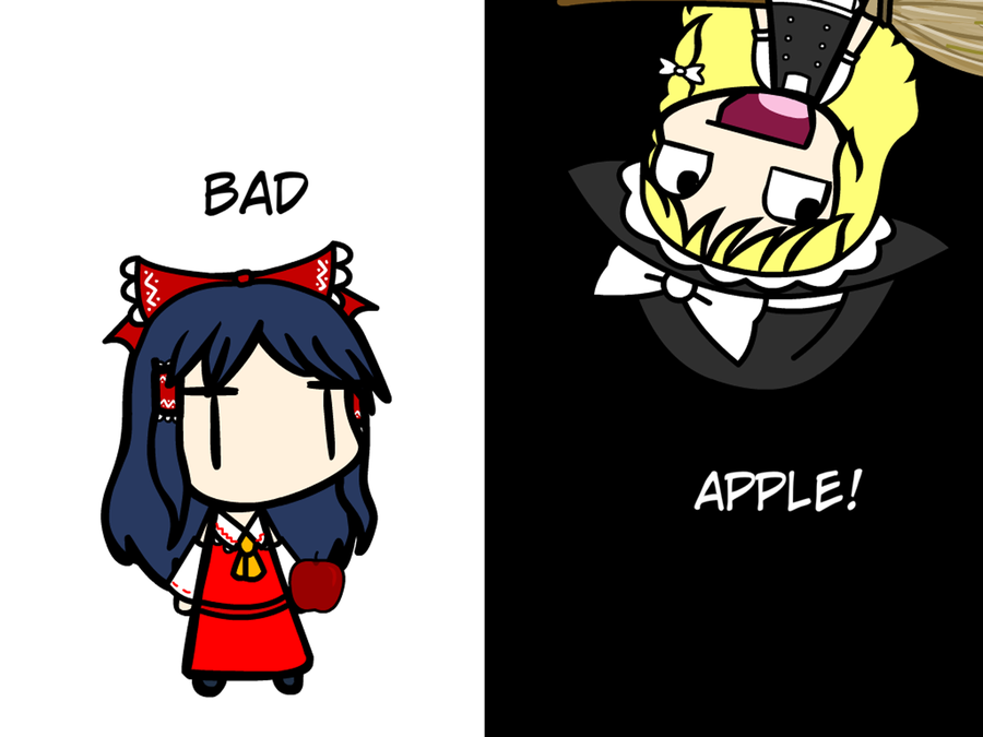 Бэд эпл. Bad Apple персонажи. Bad Apple Скриншоты. Bad Apple идиома.