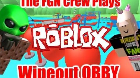 Video The Fgn Crew Plays Roblox Wipeout Obby Pc - 