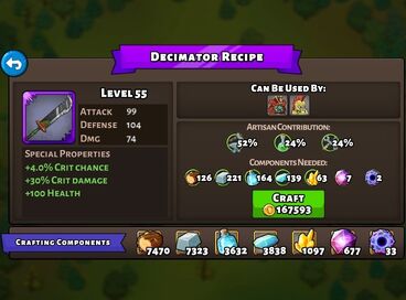 Decimator recipe