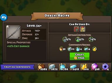 Odachi recipe