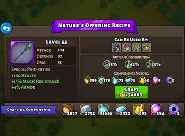 Nature's Offering recipe