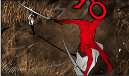 Koon blocking red guy