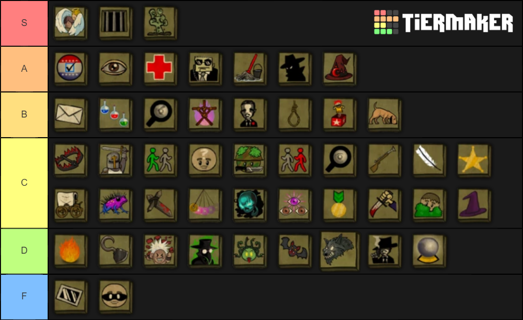 Town of Salem Roles Classic Tier List (Community Rankings) - TierMaker