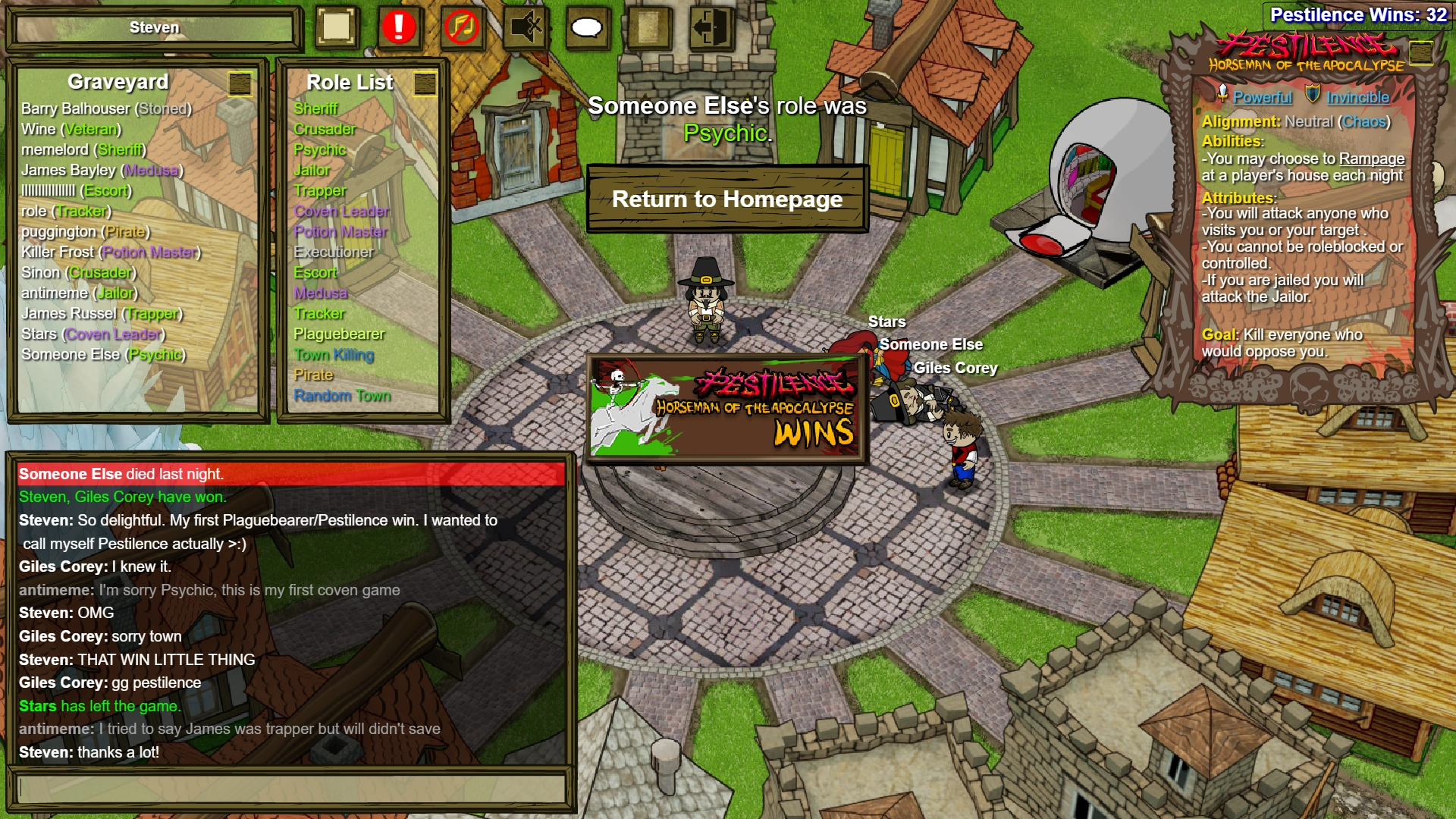 Image - Pestilence Win.png | Town of Salem Wiki | FANDOM powered by Wikia