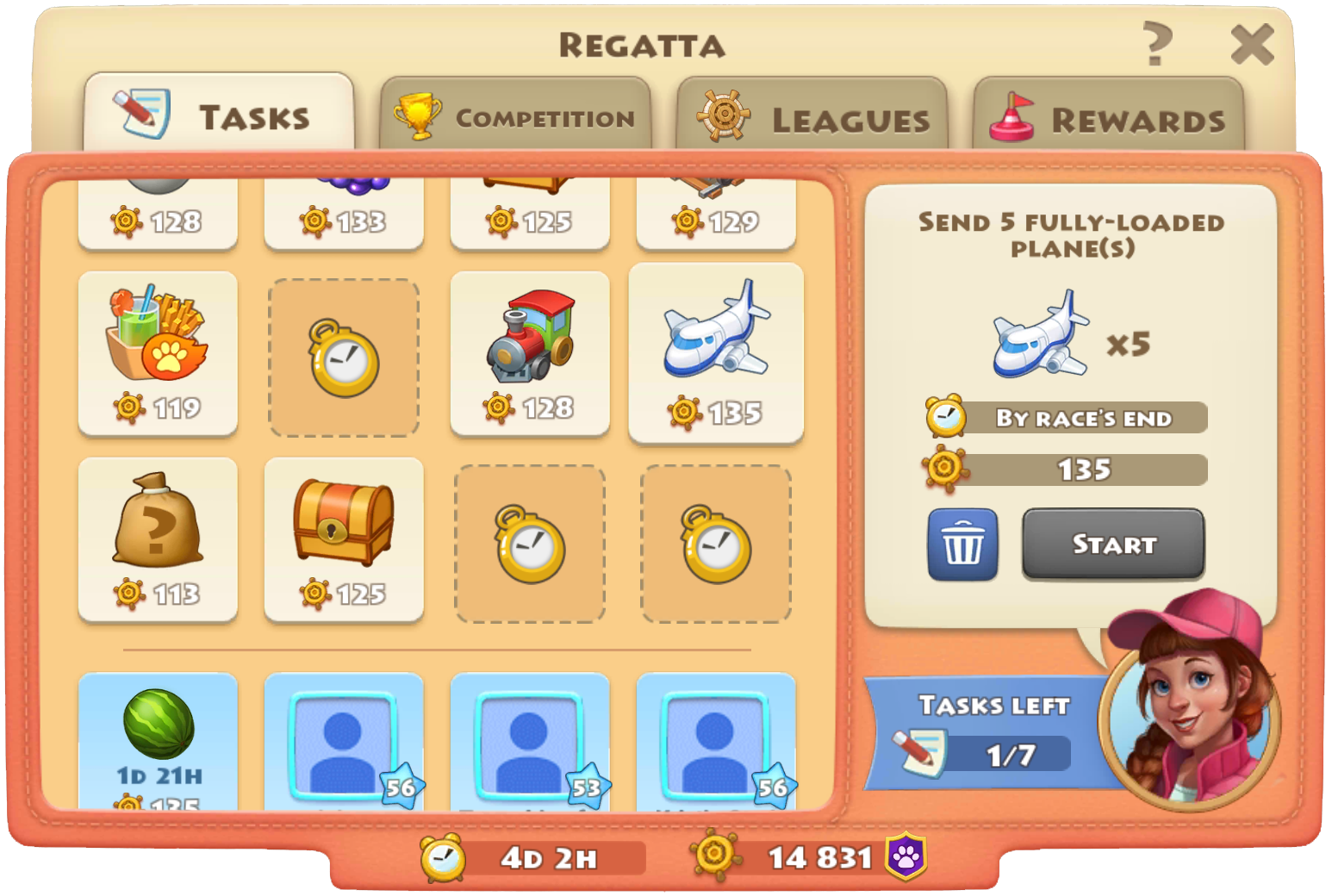 how do you get the regatta trophy in the game township