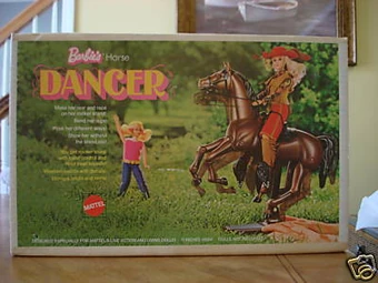 barbie moving horse