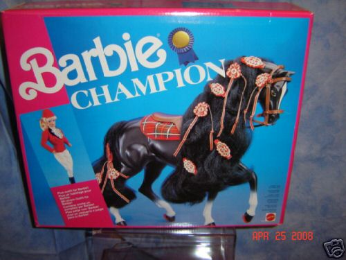 black barbie horse