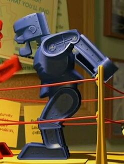 Rock Em Sock Em Blue Bomber Robot Toy Story Wiki Fandom