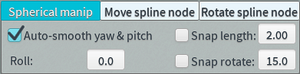 Advancedcoastercreator menu sphericalmanip
