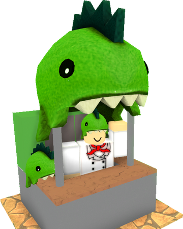 roblox dino hat blue