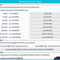 Shop Theme Park Tycoon 2 Wikia Fandom - booster.org robux