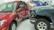 Ford Focus versus Ford Explorer crash test IIHS