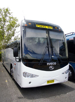 King Long “6126AU” bodied Iveco Delta C260 (Front view)