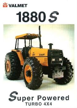 Valmet 1880S MFWD ad (orange) - 1998