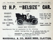 19030131Auto- 12hp Belsize car (gracesguide)