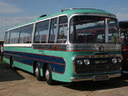 Bedford twin steer coach, GUP 743C