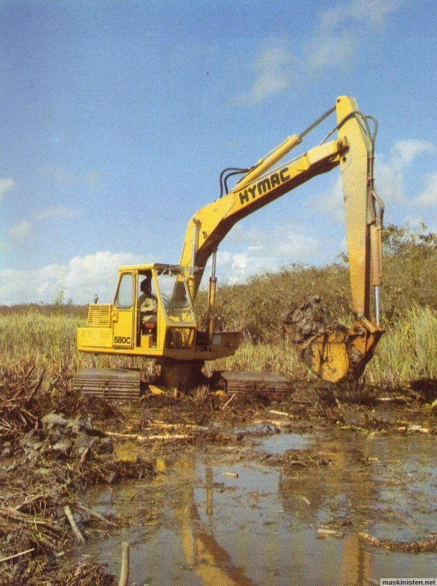 Image HYMAC 580 SWAMP TRACKS..jpg Tractor & Construction Plant