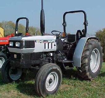 White 6045 Tractor Construction Plant Wiki Fandom - roblox tractors