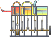 Triple expansion engine animation