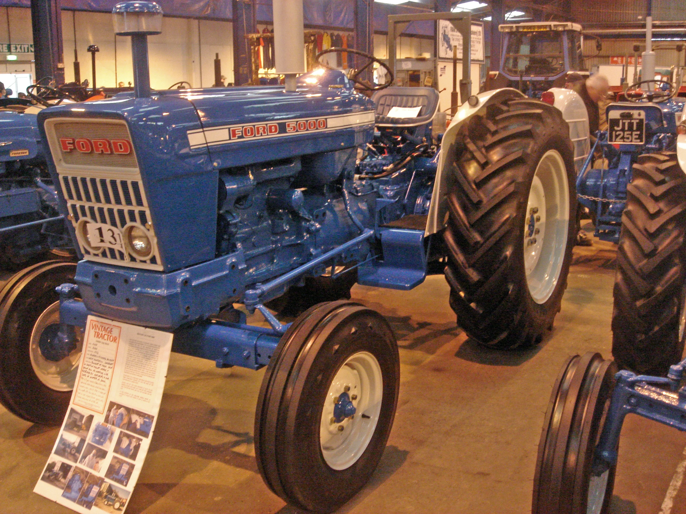An immaculately restored Ford 5000 reg BAM 686L at the Bath and Southwest  Tractor show in 2009