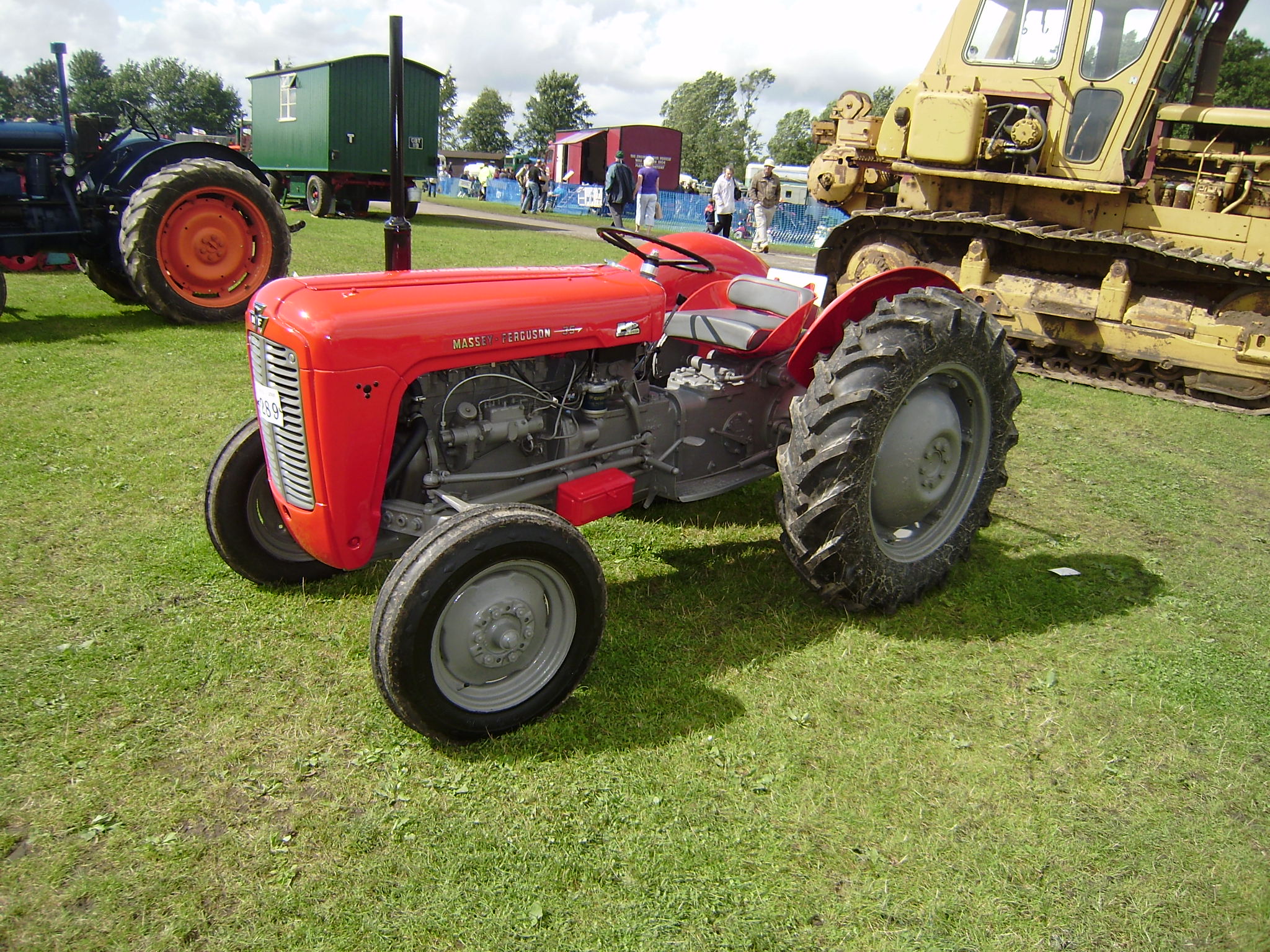 Restored MF 35 at Driffield show