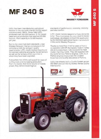 Massey Ferguson 240s Tractor Construction Plant Wiki Fandom