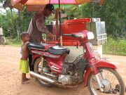 Cambodia ice cream motorcycle