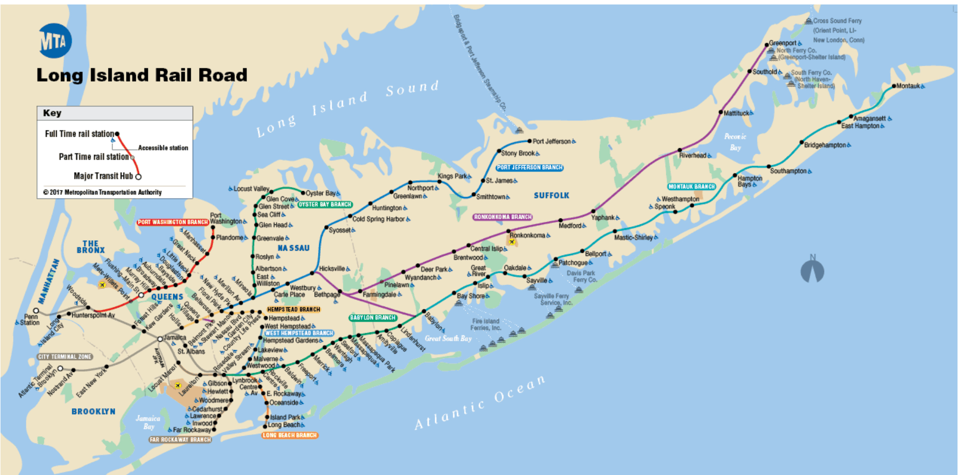 Map of long beach island