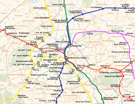 Central RER network