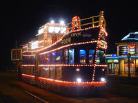 Blackpool Trawler Illuminated Tram