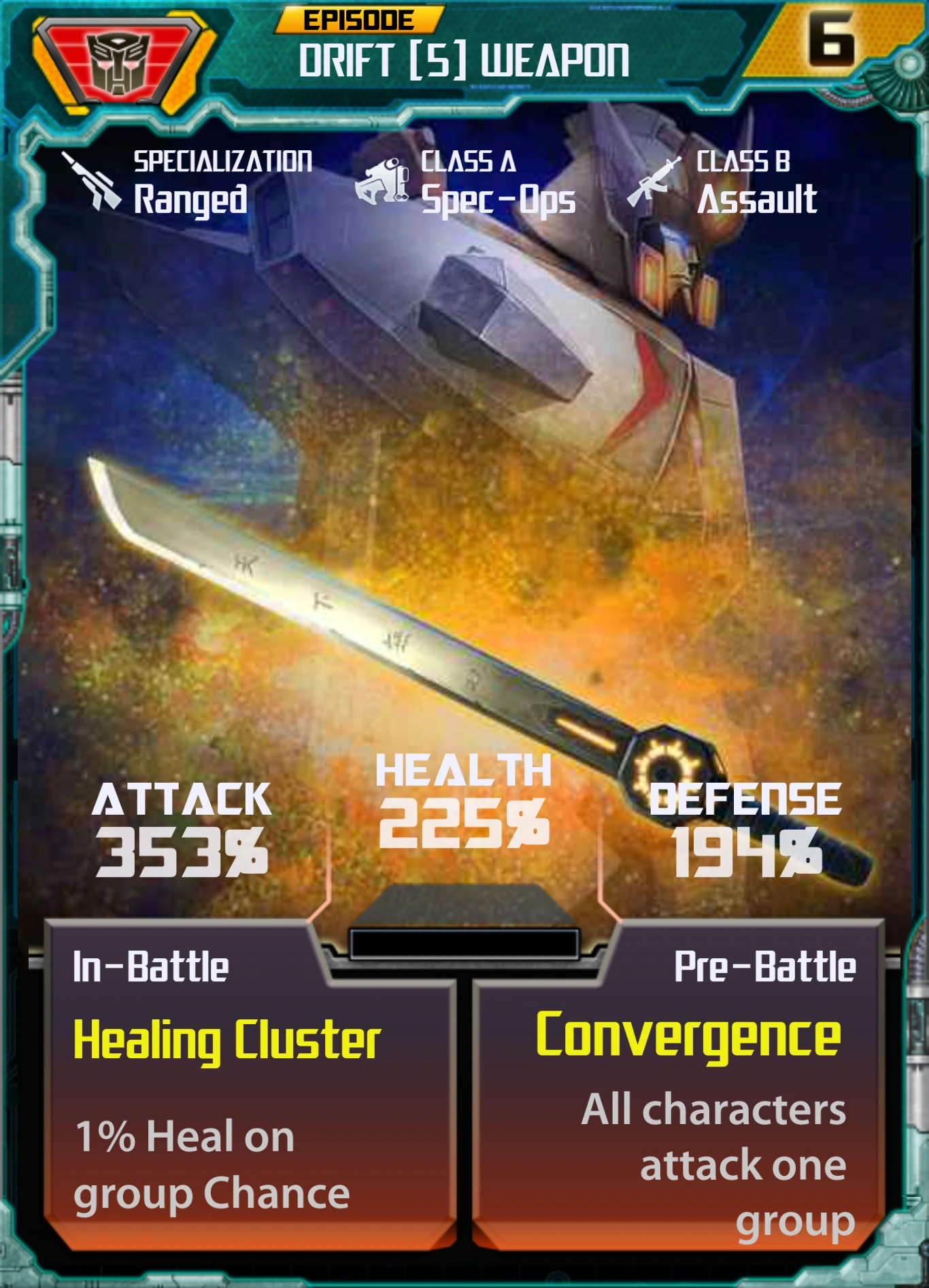 Drift (5) Weapon Transformers Legends Wiki FANDOM powered by Wikia