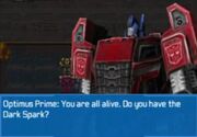 Rise of the Dark Spark 3DS Aligned Optimus Talking