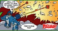 Aerobot comet fists