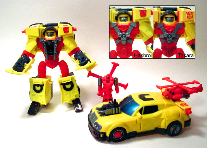 red and yellow transformer