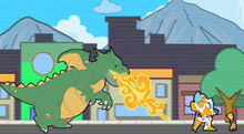 AVirtualDisaster dragon chasing Blades and Cody