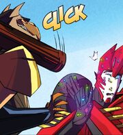 Robots in Disguise Issue 3 Clipshade Impresses Sideswipe