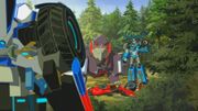 Robots in Disguise Battlegrounds 1 Strongarm and Sideswipe Meet Thunderhoof and Underbite