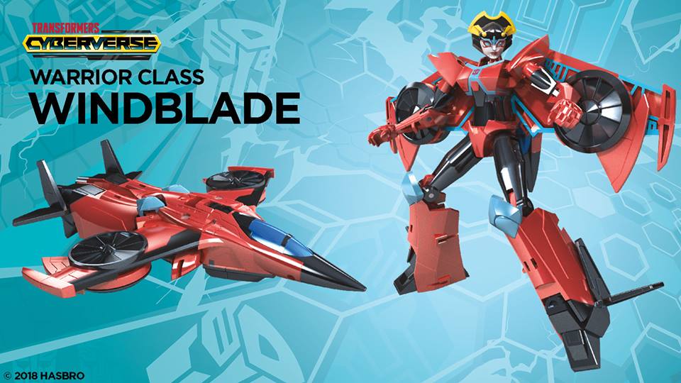 Warrior Class CYCLONE STRIKE WINDBLADE Transformers Cyberverse Hasbro 2018 NEW