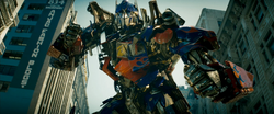 Optimus Prime confronteerd Megatron