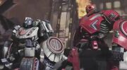 Fall of Cybertron Jazz and Cliffjumper in the Sea of Rust