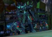 Robots in Disguise Hunting Season Fracture and his Minicons