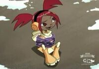 Sari's leg