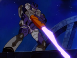 Galvatron in battle on Cybertron (G1)
