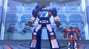 Transformers Devastation Ferrotaxis Soundwave and Rumble