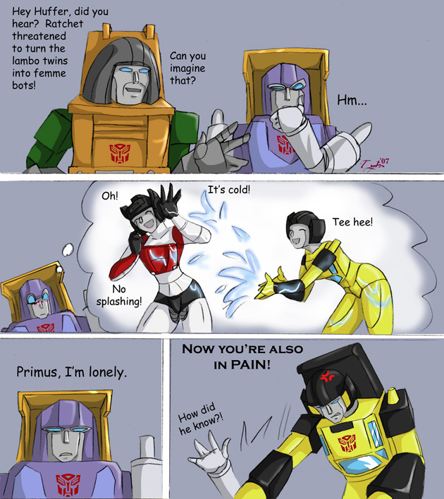 Image result for blitzwing x bumblebee fanfic transformers