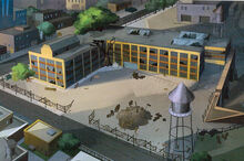 AA Autobot Earth Base exterior