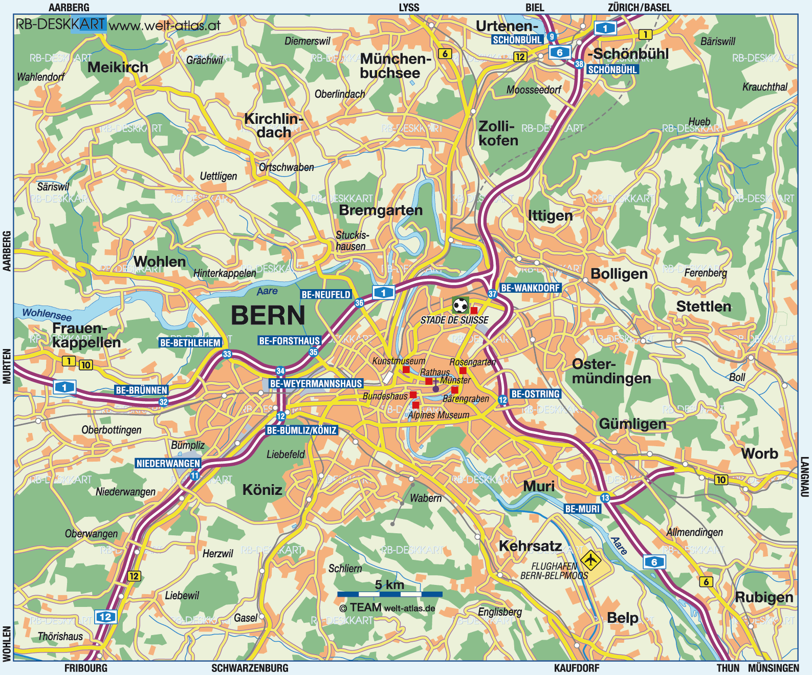 Image - Bern map 001.gif | Travel Wiki | FANDOM powered by Wikia