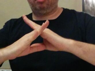Hand signal water