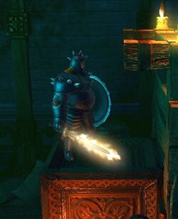 Flaming Sword - close up
